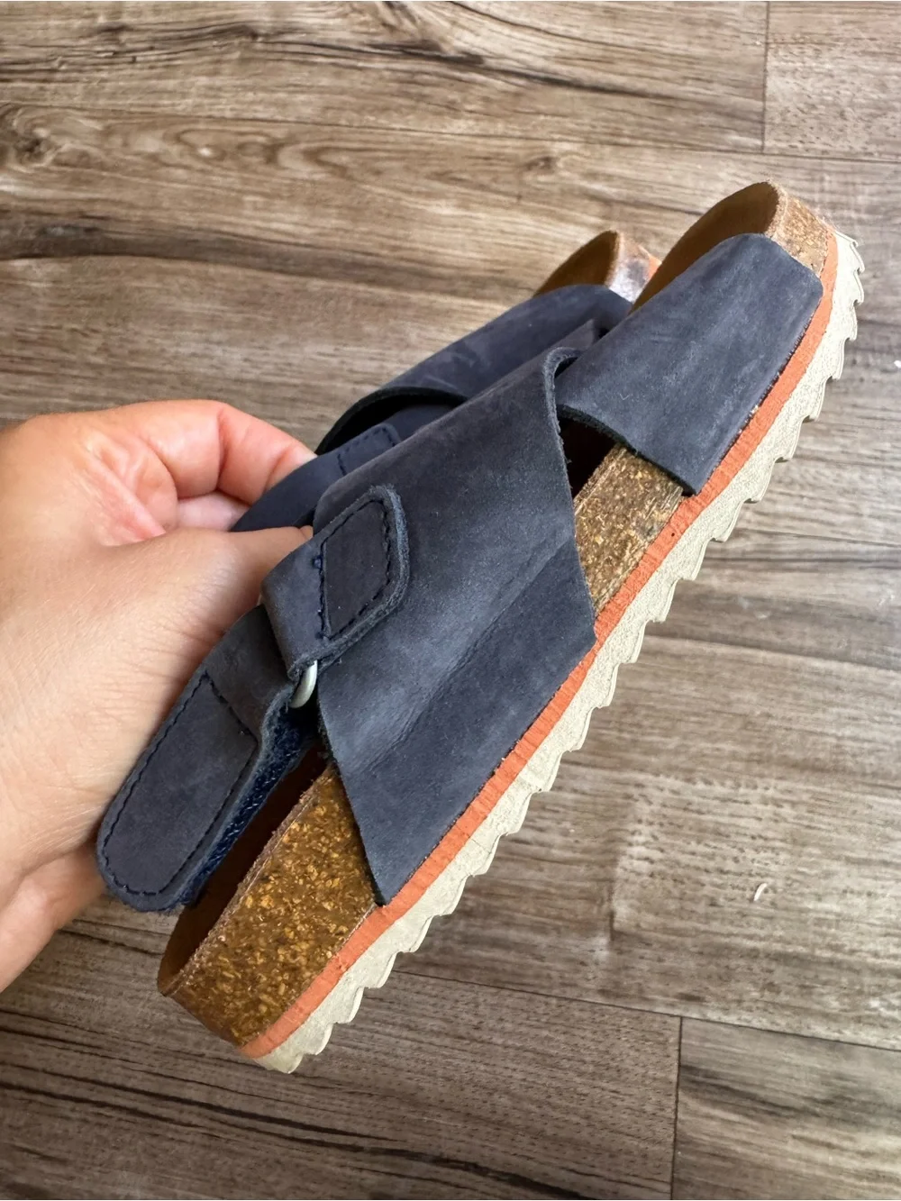 Zara unisex navy blue sandals size 27 us 10